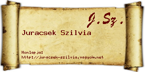 Juracsek Szilvia névjegykártya